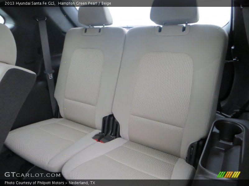 Hampton Green Pearl / Beige 2013 Hyundai Santa Fe GLS