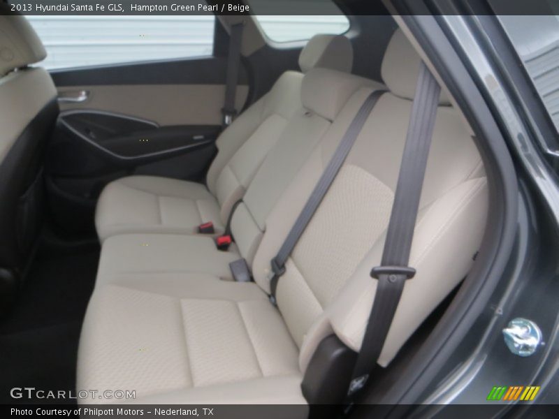Hampton Green Pearl / Beige 2013 Hyundai Santa Fe GLS