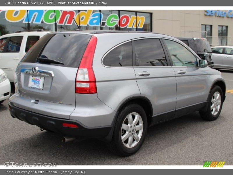 Whistler Silver Metallic / Gray 2008 Honda CR-V EX-L 4WD