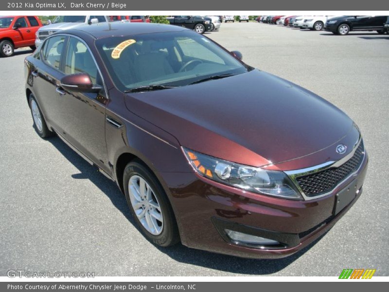 Dark Cherry / Beige 2012 Kia Optima LX