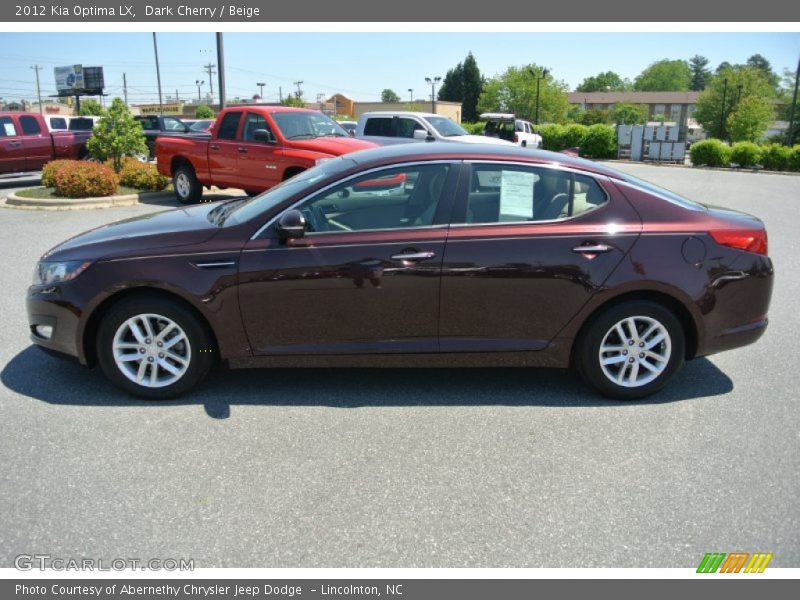 Dark Cherry / Beige 2012 Kia Optima LX