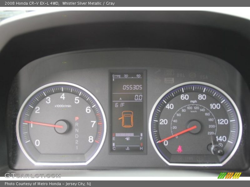 Whistler Silver Metallic / Gray 2008 Honda CR-V EX-L 4WD