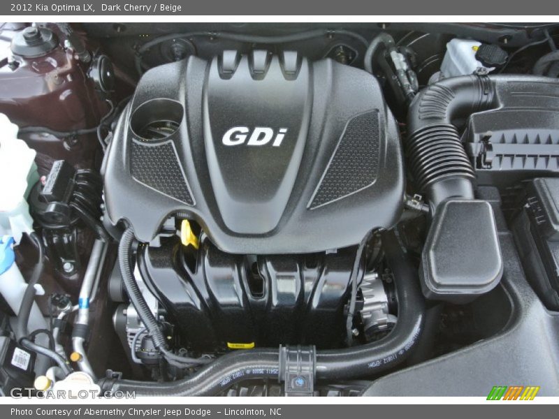  2012 Optima LX Engine - 2.4 Liter GDi DOHC 16-Valve VVT 4 Cylinder