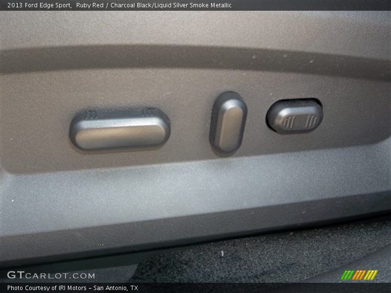 Ruby Red / Charcoal Black/Liquid Silver Smoke Metallic 2013 Ford Edge Sport