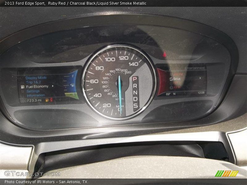 Ruby Red / Charcoal Black/Liquid Silver Smoke Metallic 2013 Ford Edge Sport