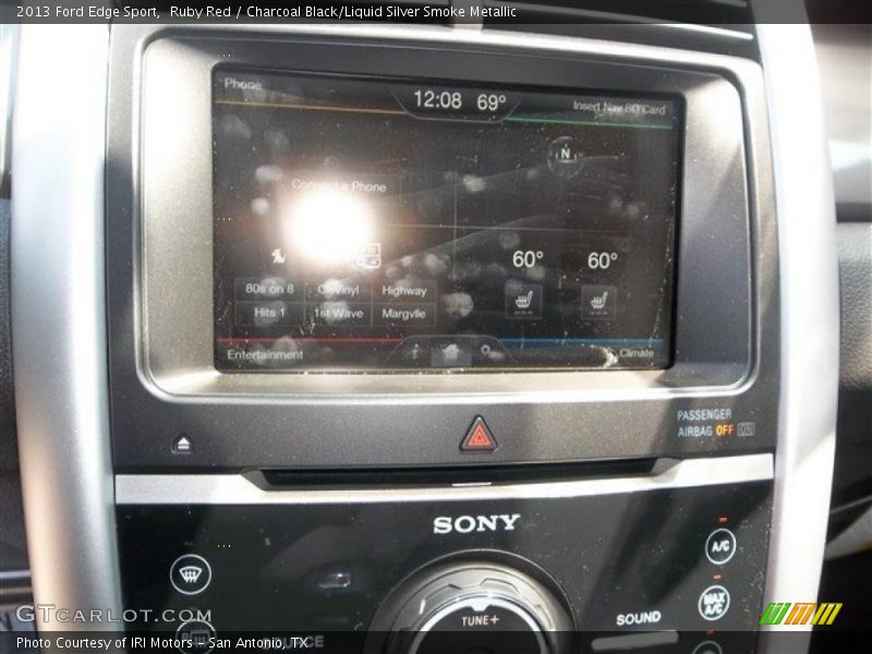 Ruby Red / Charcoal Black/Liquid Silver Smoke Metallic 2013 Ford Edge Sport