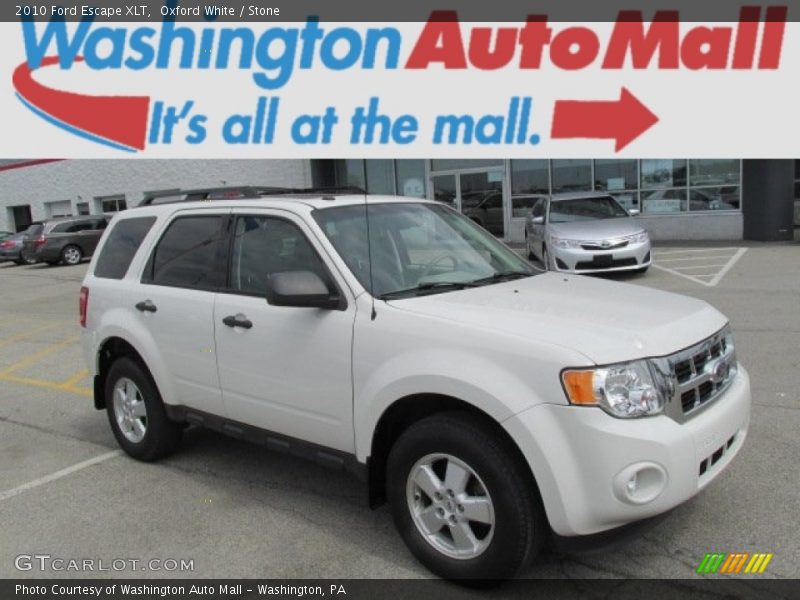 Oxford White / Stone 2010 Ford Escape XLT