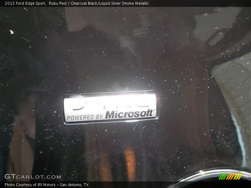Ruby Red / Charcoal Black/Liquid Silver Smoke Metallic 2013 Ford Edge Sport