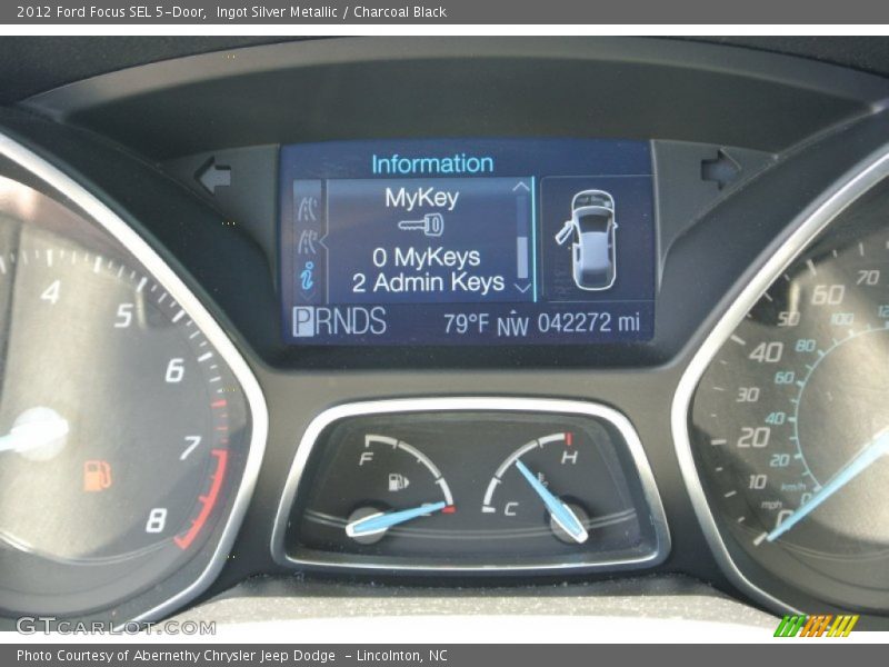 Ingot Silver Metallic / Charcoal Black 2012 Ford Focus SEL 5-Door