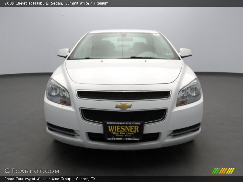 Summit White / Titanium 2009 Chevrolet Malibu LT Sedan