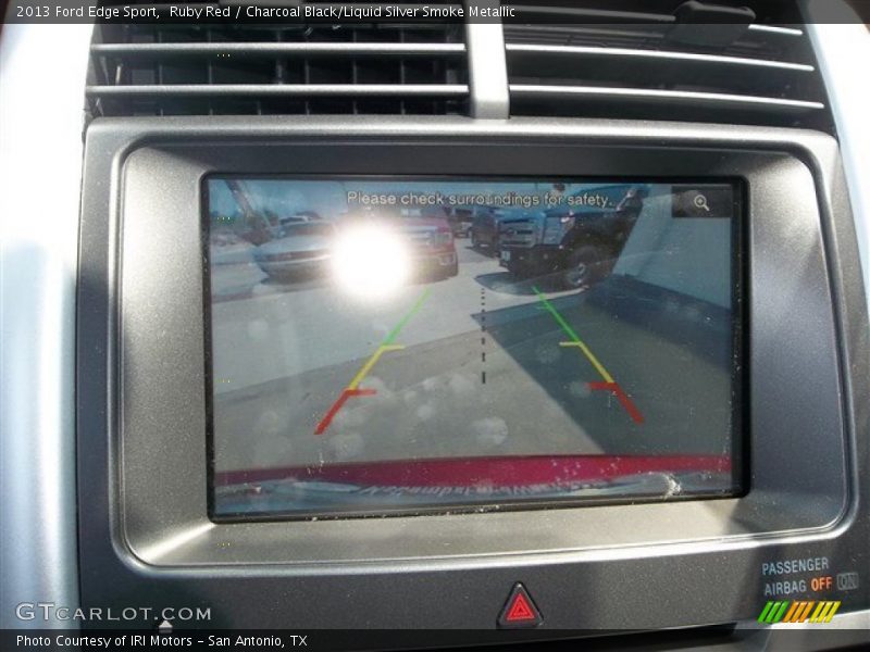 Ruby Red / Charcoal Black/Liquid Silver Smoke Metallic 2013 Ford Edge Sport