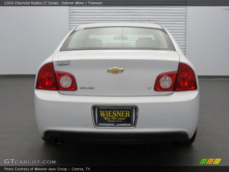 Summit White / Titanium 2009 Chevrolet Malibu LT Sedan
