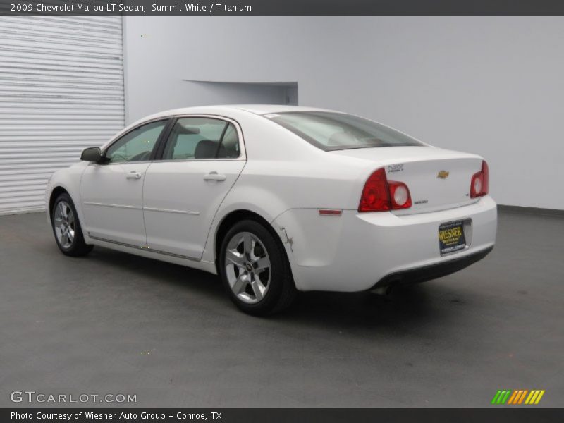 Summit White / Titanium 2009 Chevrolet Malibu LT Sedan