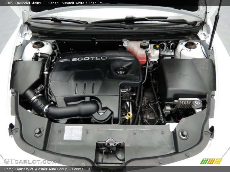 Summit White / Titanium 2009 Chevrolet Malibu LT Sedan