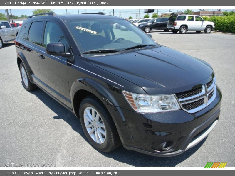 Brilliant Black Crystal Pearl / Black 2013 Dodge Journey SXT