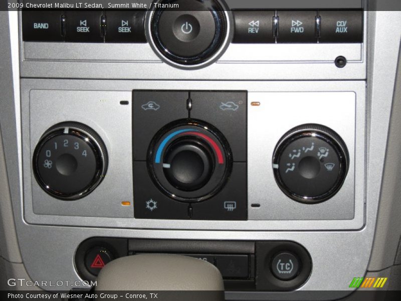 Summit White / Titanium 2009 Chevrolet Malibu LT Sedan