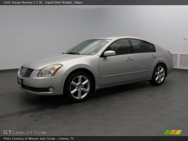 Liquid Silver Metallic / Black 2005 Nissan Maxima 3.5 SE