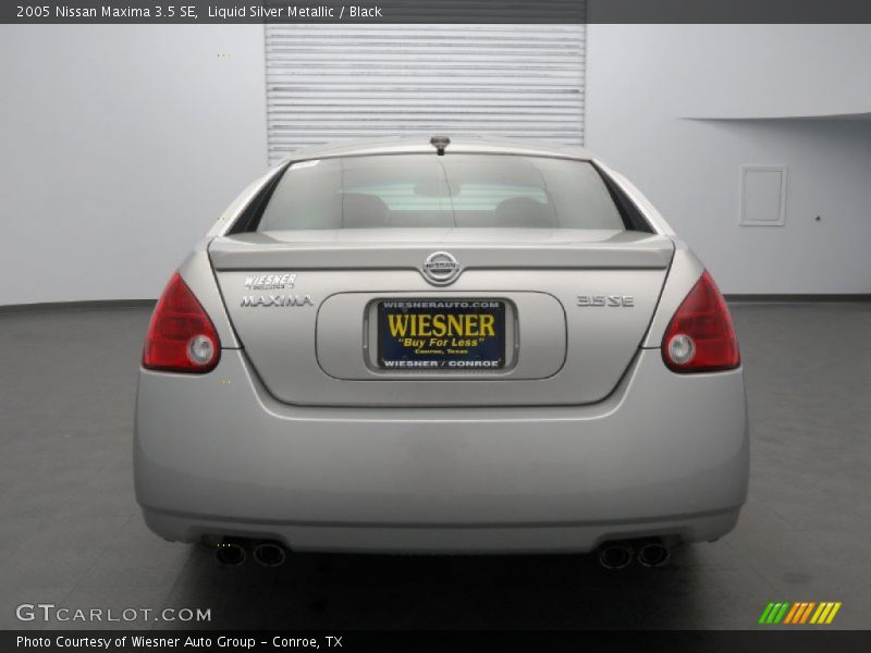 Liquid Silver Metallic / Black 2005 Nissan Maxima 3.5 SE