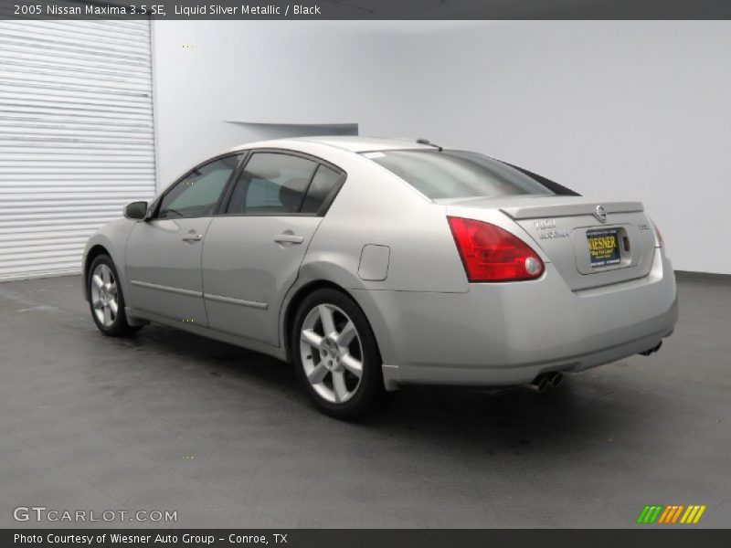 Liquid Silver Metallic / Black 2005 Nissan Maxima 3.5 SE