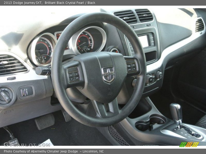 Brilliant Black Crystal Pearl / Black 2013 Dodge Journey SXT