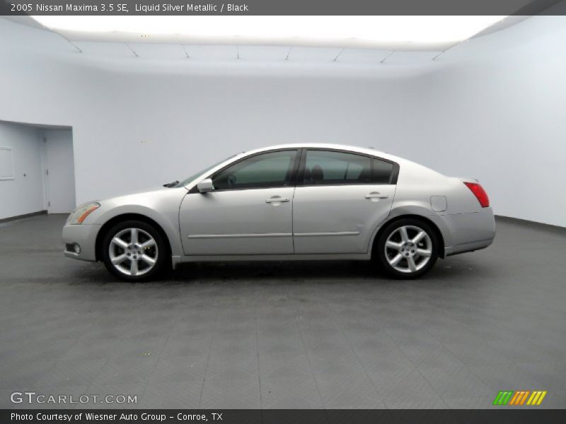 Liquid Silver Metallic / Black 2005 Nissan Maxima 3.5 SE