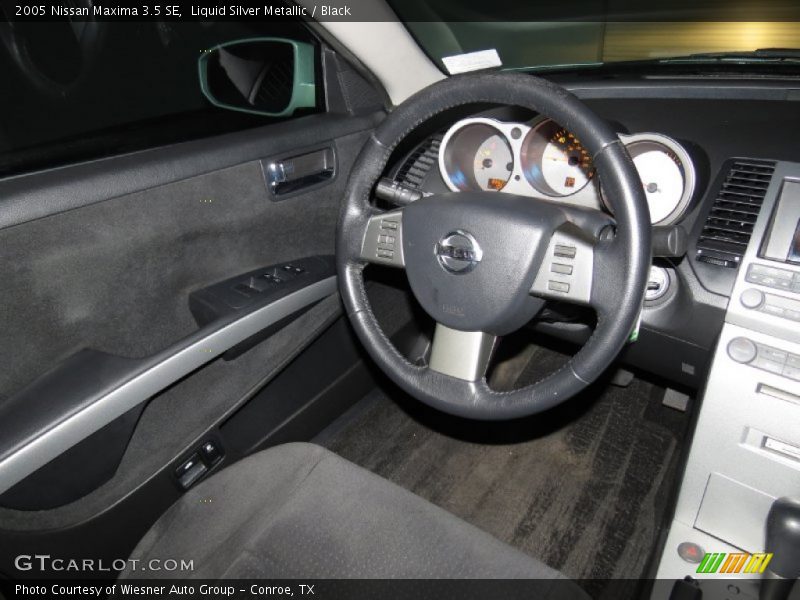 Liquid Silver Metallic / Black 2005 Nissan Maxima 3.5 SE
