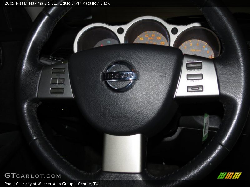 Liquid Silver Metallic / Black 2005 Nissan Maxima 3.5 SE