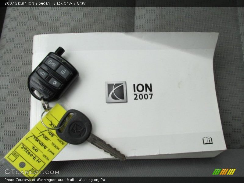Black Onyx / Gray 2007 Saturn ION 2 Sedan