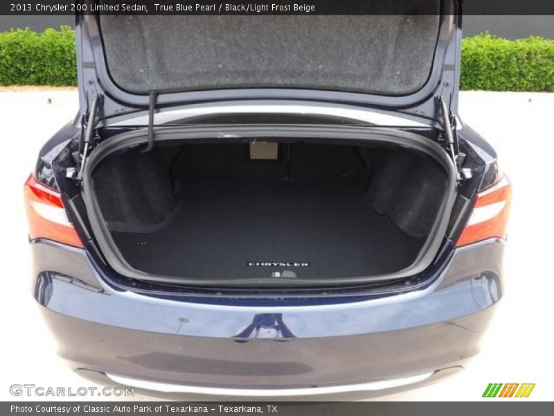 True Blue Pearl / Black/Light Frost Beige 2013 Chrysler 200 Limited Sedan