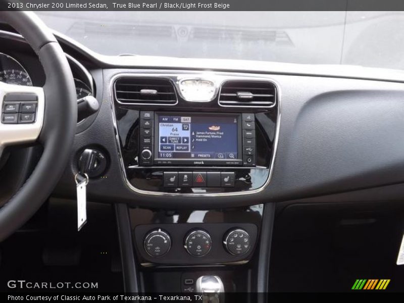 True Blue Pearl / Black/Light Frost Beige 2013 Chrysler 200 Limited Sedan