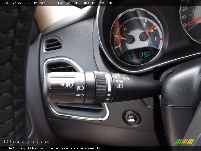 True Blue Pearl / Black/Light Frost Beige 2013 Chrysler 200 Limited Sedan