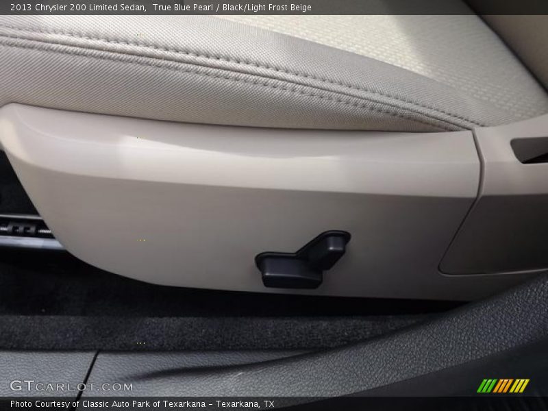 True Blue Pearl / Black/Light Frost Beige 2013 Chrysler 200 Limited Sedan