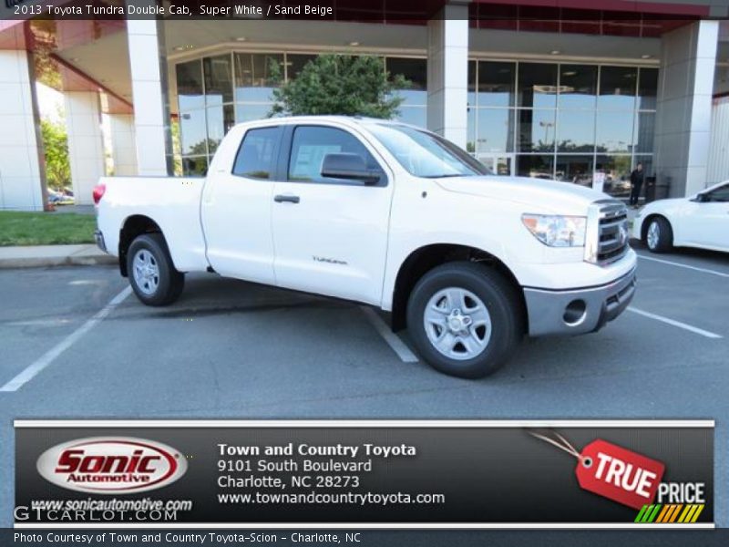 Super White / Sand Beige 2013 Toyota Tundra Double Cab