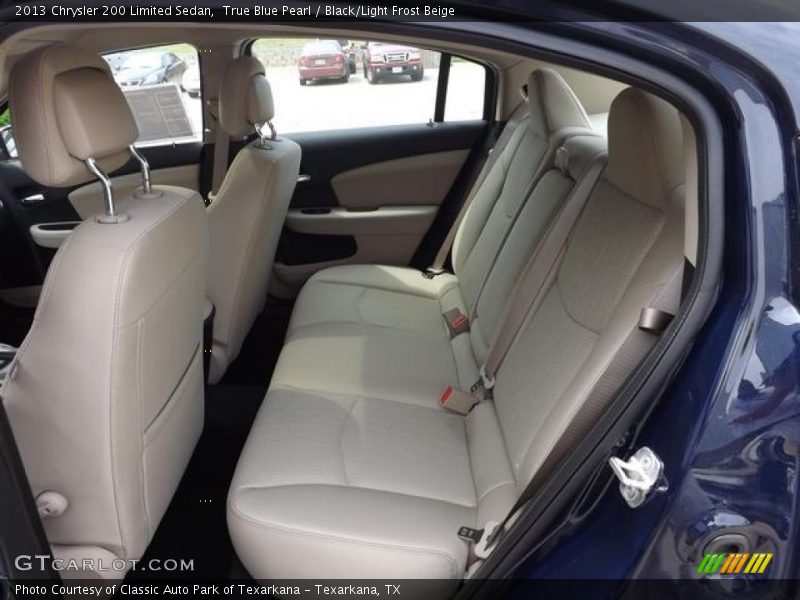 True Blue Pearl / Black/Light Frost Beige 2013 Chrysler 200 Limited Sedan