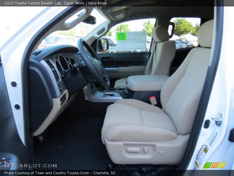 Super White / Sand Beige 2013 Toyota Tundra Double Cab