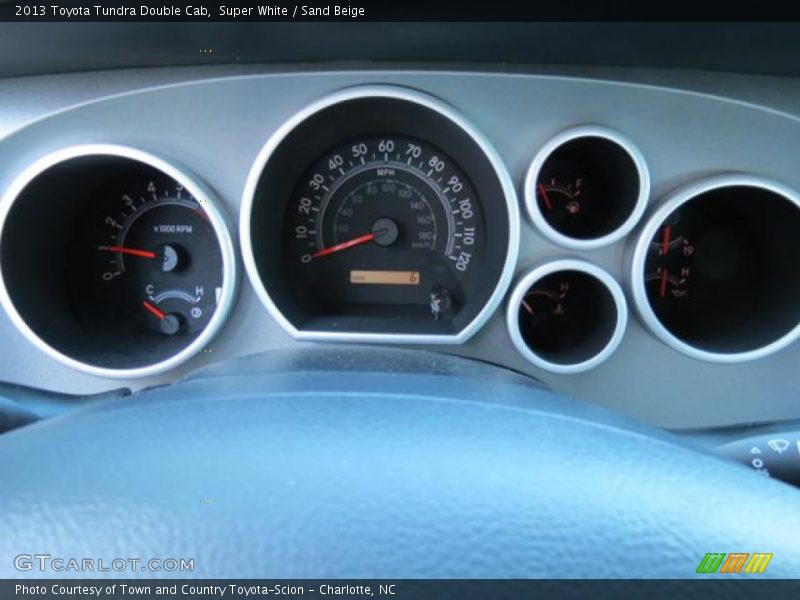 Super White / Sand Beige 2013 Toyota Tundra Double Cab