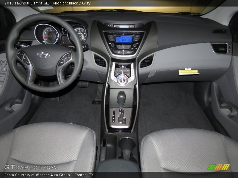 Midnight Black / Gray 2013 Hyundai Elantra GLS