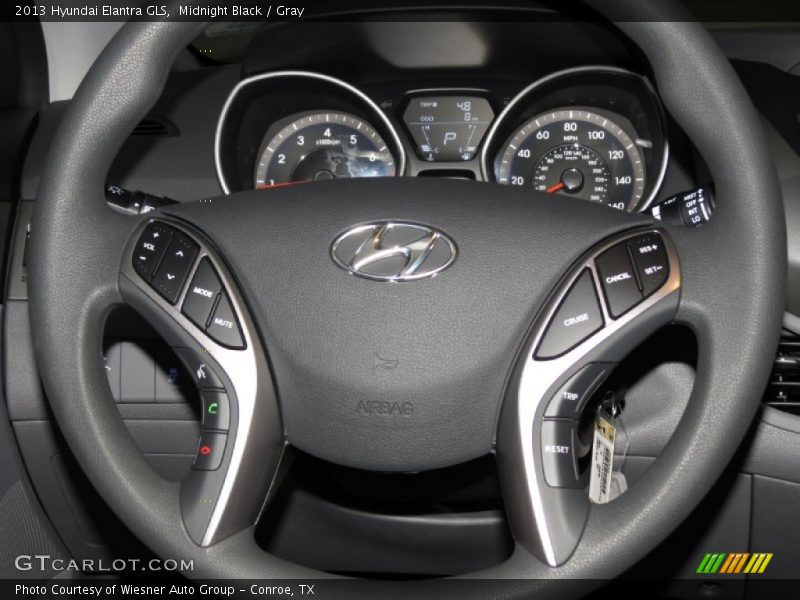 Midnight Black / Gray 2013 Hyundai Elantra GLS