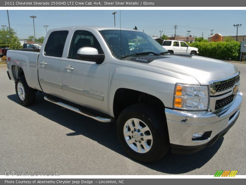 Sheer Silver Metallic / Ebony 2011 Chevrolet Silverado 2500HD LTZ Crew Cab 4x4