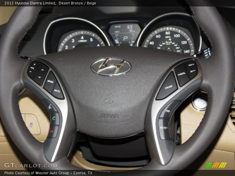Desert Bronze / Beige 2013 Hyundai Elantra Limited