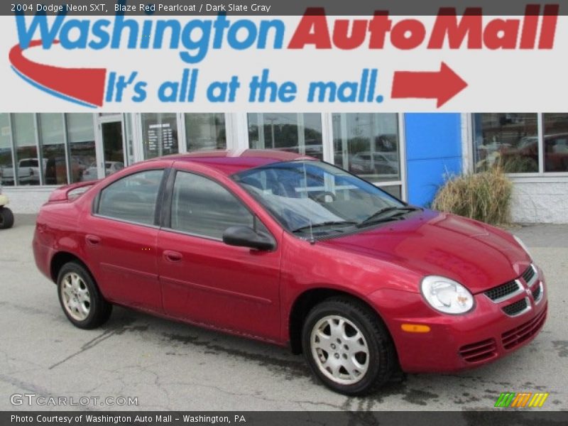 Blaze Red Pearlcoat / Dark Slate Gray 2004 Dodge Neon SXT