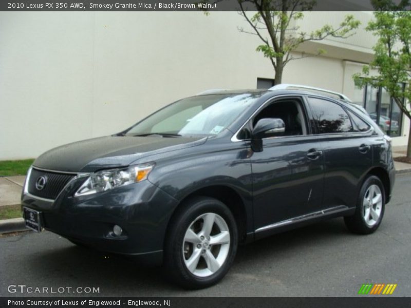 Smokey Granite Mica / Black/Brown Walnut 2010 Lexus RX 350 AWD