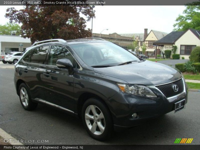 Smokey Granite Mica / Black/Brown Walnut 2010 Lexus RX 350 AWD