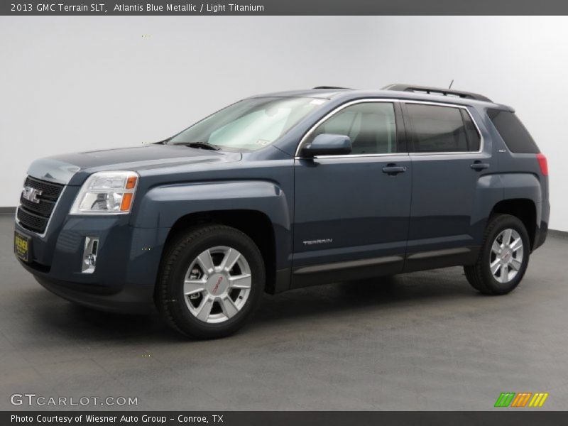 Atlantis Blue Metallic / Light Titanium 2013 GMC Terrain SLT