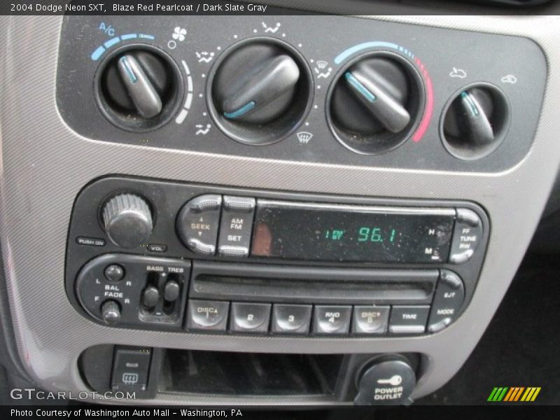Controls of 2004 Neon SXT