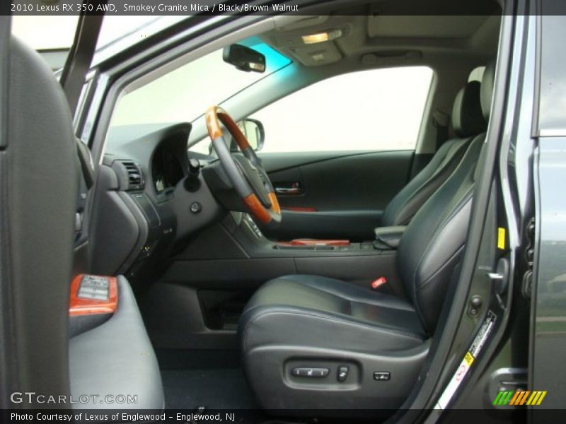Smokey Granite Mica / Black/Brown Walnut 2010 Lexus RX 350 AWD