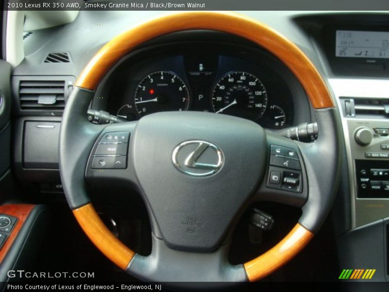 Smokey Granite Mica / Black/Brown Walnut 2010 Lexus RX 350 AWD