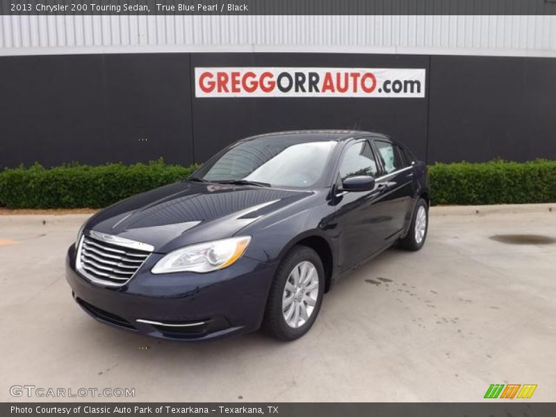 True Blue Pearl / Black 2013 Chrysler 200 Touring Sedan