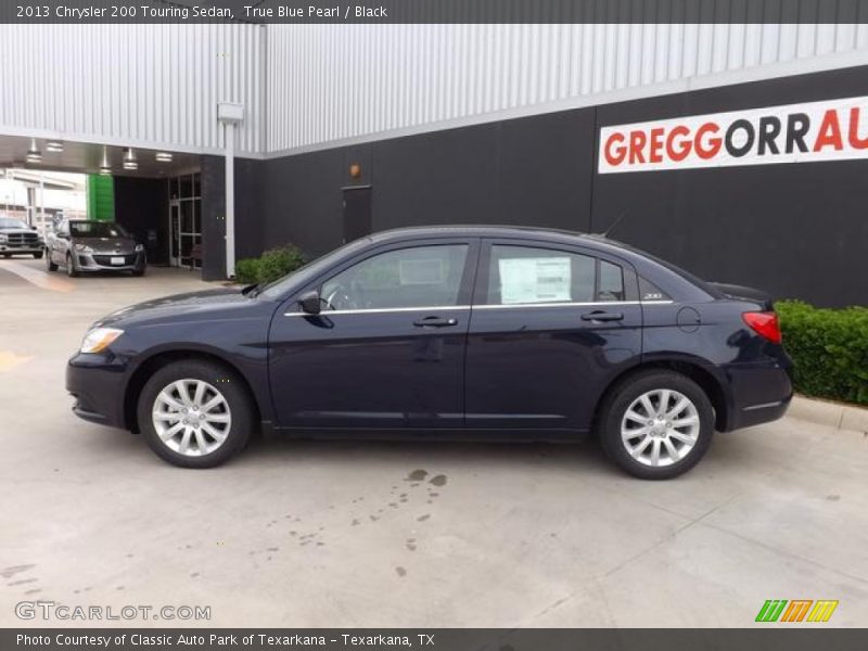 True Blue Pearl / Black 2013 Chrysler 200 Touring Sedan