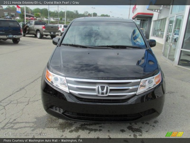 Crystal Black Pearl / Gray 2011 Honda Odyssey EX-L